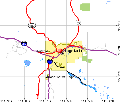 Flagstaff, AZ map