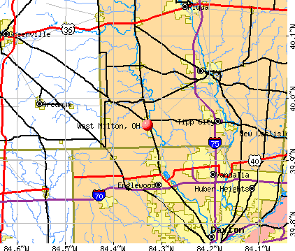 West Milton, OH map