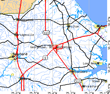 Georgetown, DE map