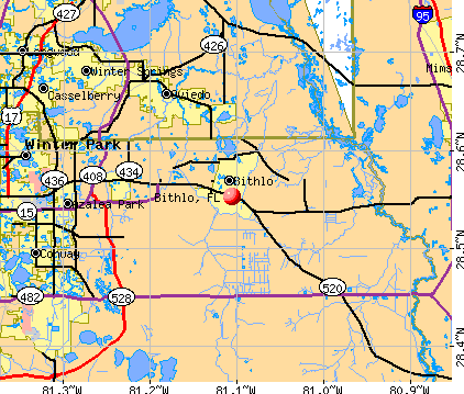Bithlo, FL map