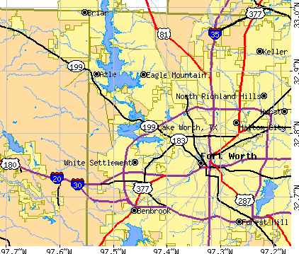 Lake Worth, TX map