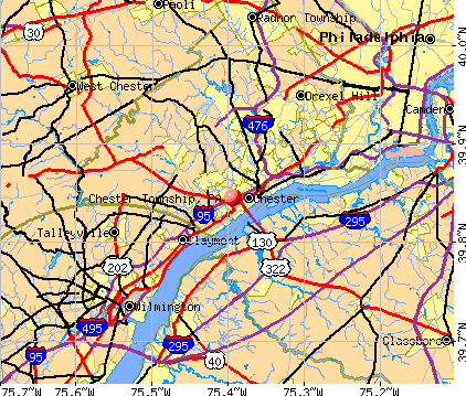 Chester Township, PA map
