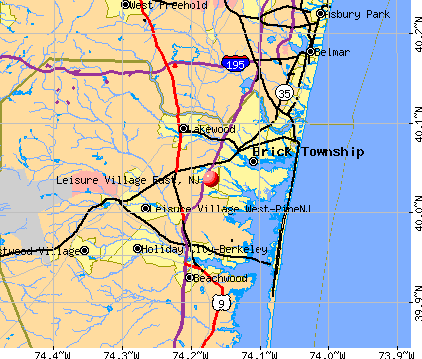 Leisure Village East, NJ map