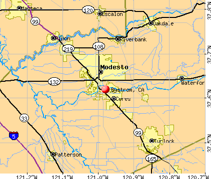 Bystrom, CA map