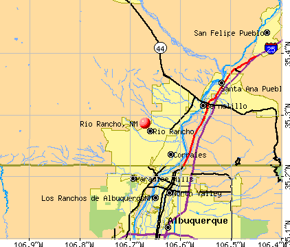 Rio Rancho, NM map