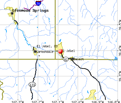 El Jebel, CO map