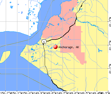 Anchorage, AK map