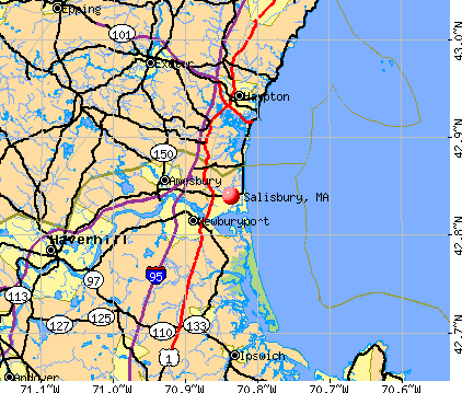 Salisbury, MA map