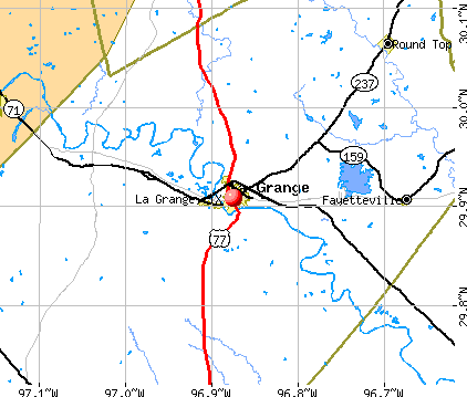 La Grange, TX map