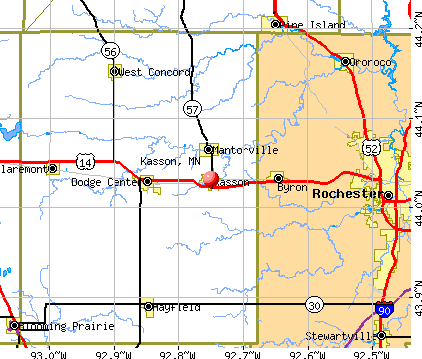 Kasson, MN map