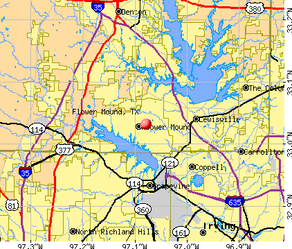 Flower Mound, TX map