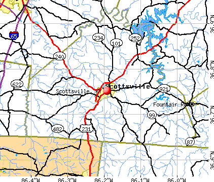 Scottsville, KY map