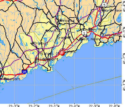 Milford, CT map