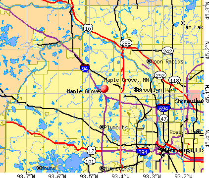 Maple Grove, MN map