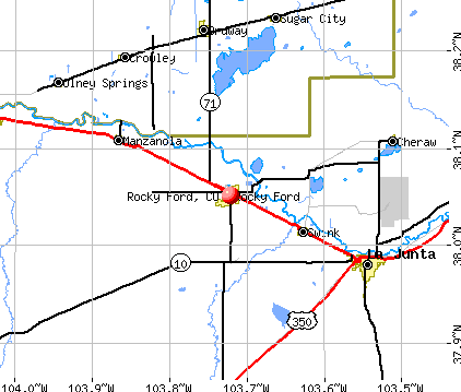 Rocky Ford, CO map