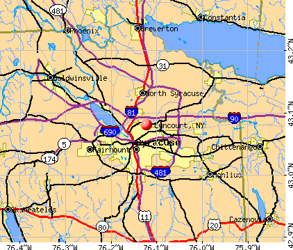 Lyncourt, NY map