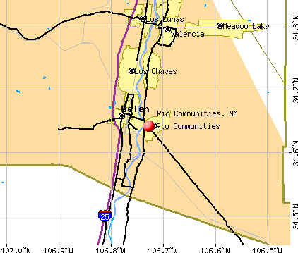 Rio Communities, NM map