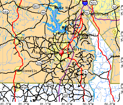 Rock Hill, SC map