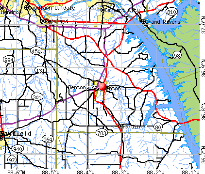 Benton, KY map