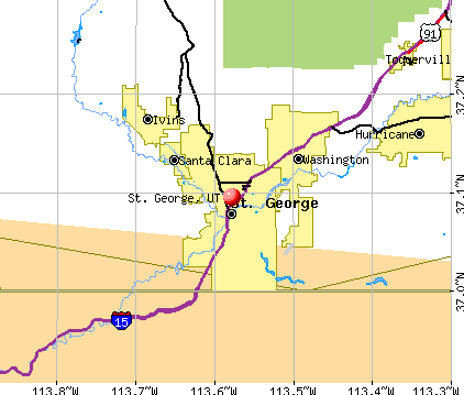 St. George, UT map