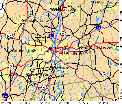 East Hartford, CT map