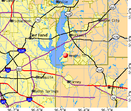 Heath, TX map
