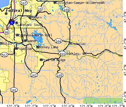 Buckley, WA map