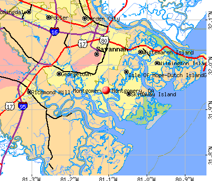 Montgomery, GA map