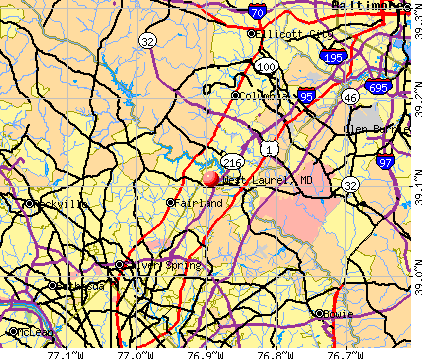 West Laurel, MD map