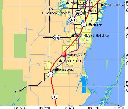 Naranja, FL map