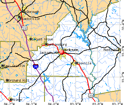 Jackson, GA map