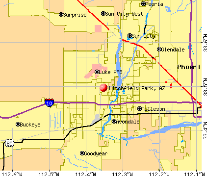 Litchfield Park, AZ map