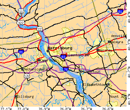 Lawnton, PA map