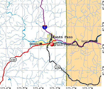 Harbeck-Fruitdale, OR map