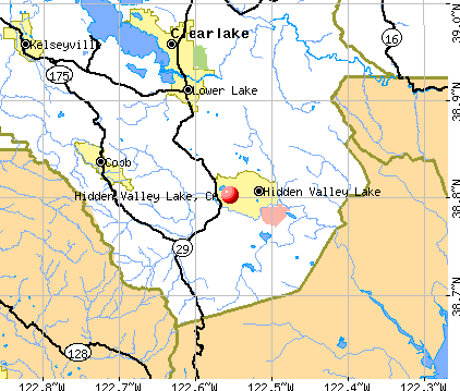 Hidden Valley Lake, CA map