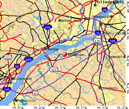 Gibbstown, NJ map