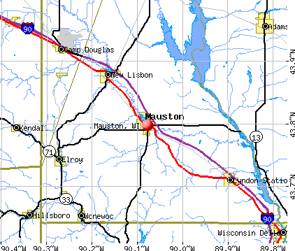 Mauston, WI map