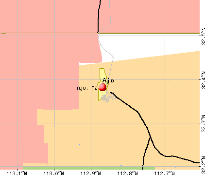 Ajo, AZ map