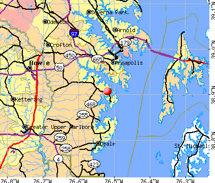 Selby-on-the-Bay, MD map