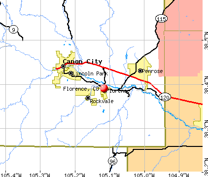 Florence, CO map