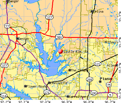Little Elm, TX map
