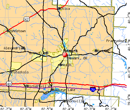 Newark, OH map