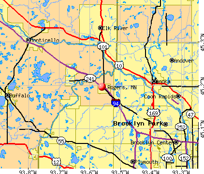 Rogers, MN map