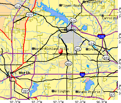 Euless, TX map