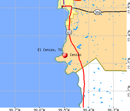 El Cenizo, TX map