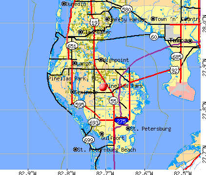 Pinellas Park Zip Code Map Pinellas Park, Florida (FL 33716, 33782) profile: population, maps 