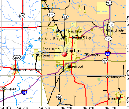 Joplin, MO map