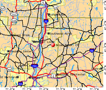 Broad Brook, CT map
