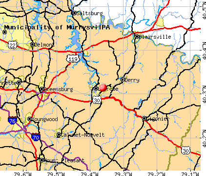 McChesneytown-Loyalhanna, PA map
