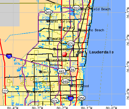 West Ken-Lark, FL map